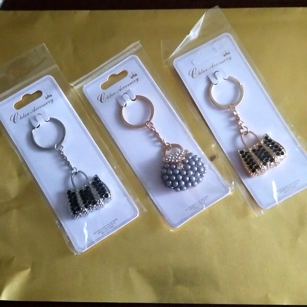 Chloe accessory key chains all 3 for one price